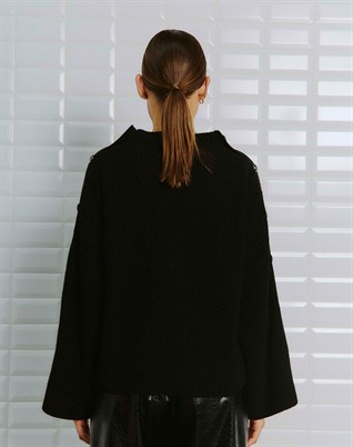 Ines WBL Rib Strik - Black